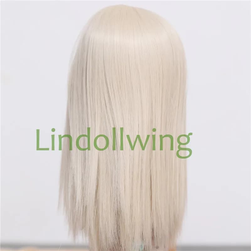 Perruque Blyth de 9 à 10 pouces, cheveux longs et lisses blond clair 0809