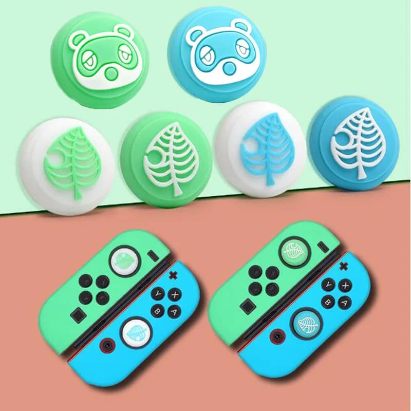 Capuchon de poignée de bâton de pouce souple en Silicone, mignon, housse de Joystick pour Nintendo S