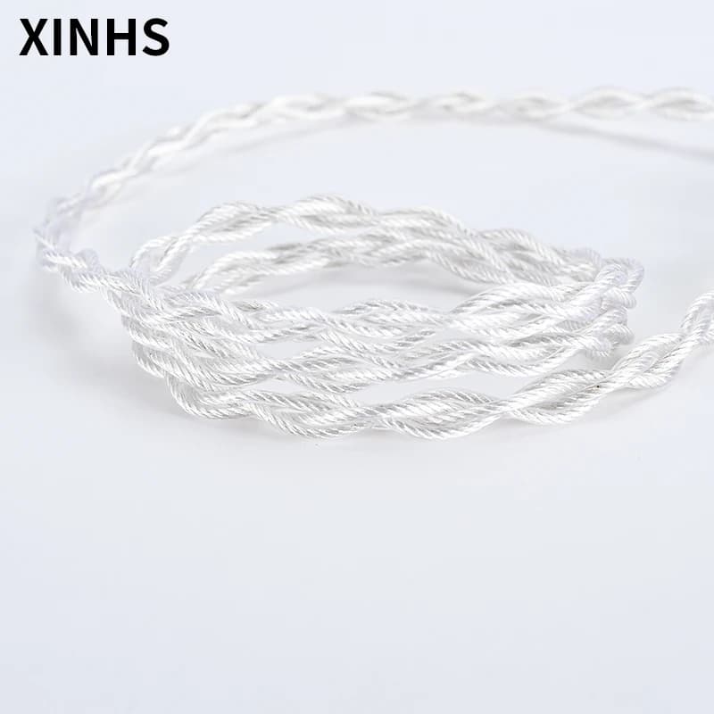 XINHS – câble de mise à niveau HIFI en cuivre plaqué argent monocristal à 4 cœurs, avec prise 3.5/2.