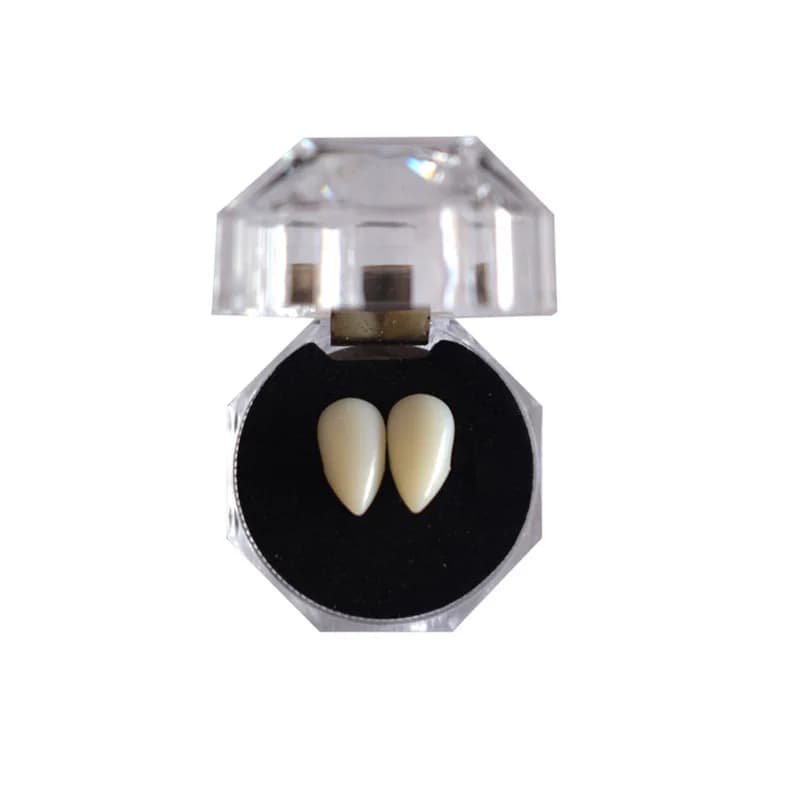 1 paire de dents de Vampire, crocs, accessoires de prothèses dentaires, accessoires de Costume d'hal