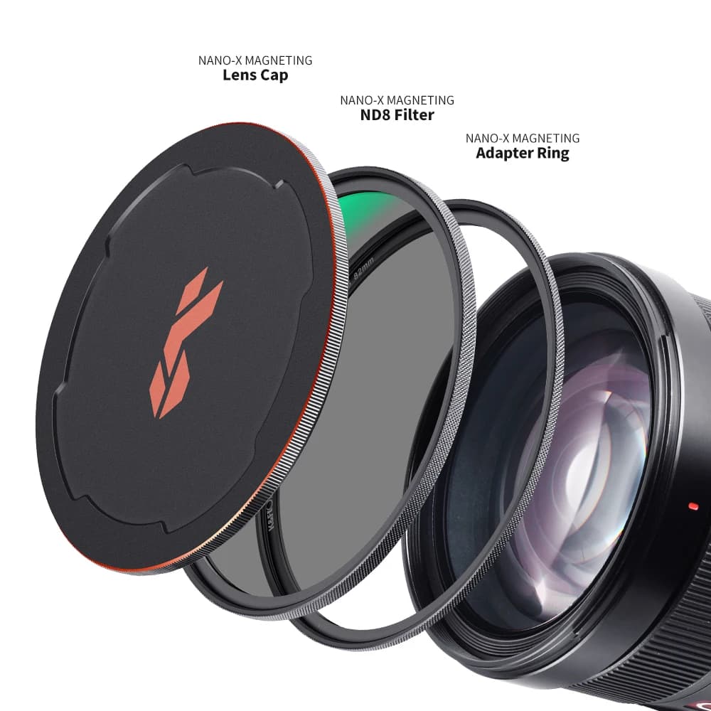Filtre d'objectif d'appareil photo magnétique HD ND8 Nano-x K&F CONCEPT avec capuchon d'objectif, re