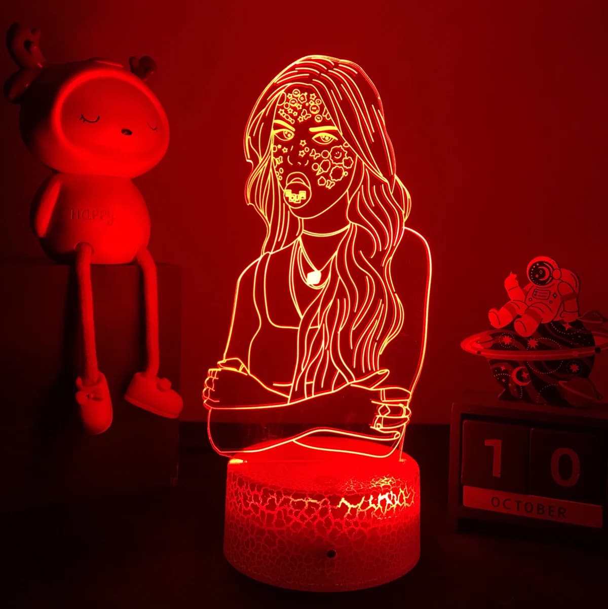 Veilleuse 3d chanteur Olivia Rodrigo, cadeau pour les Fans, décoration de chambre à coucher, lampe d