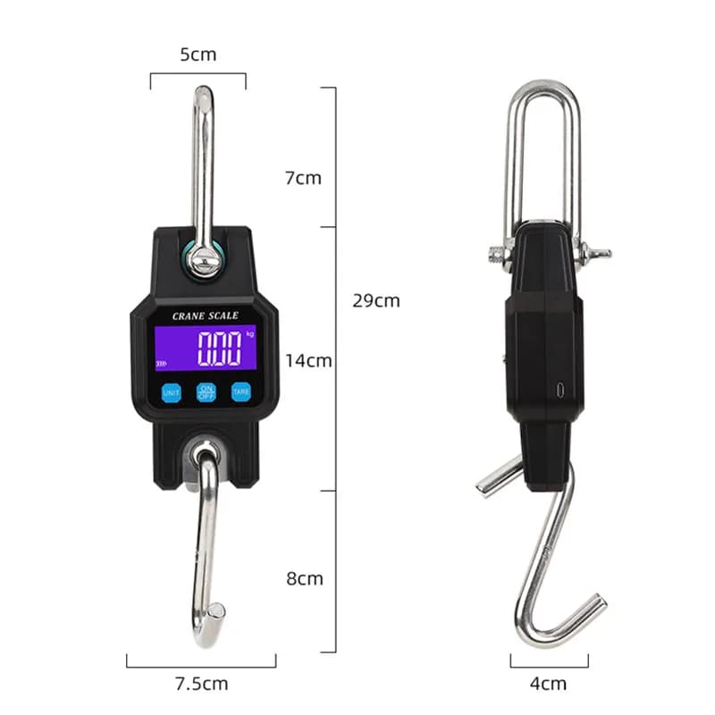 Balance de grue Compatible Bluetooth 300kg/50g, Rechargeable, Portable, suspendue, à crochet industr