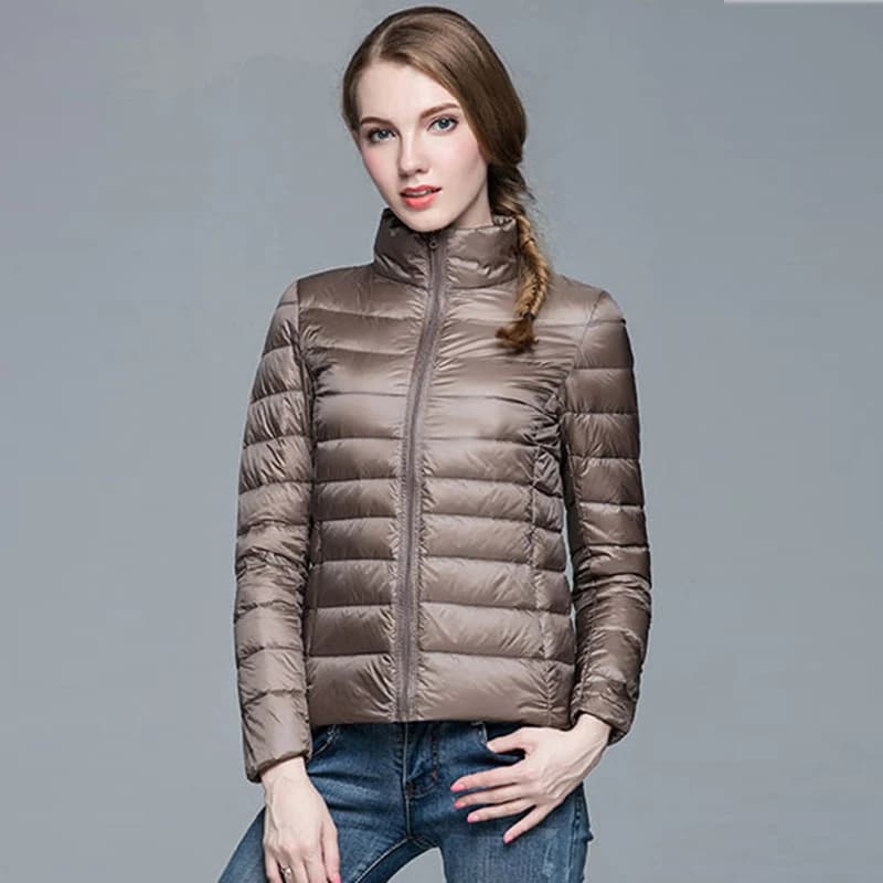 Doudoune en Duvet de Canard Blanc Ultra observateur pour Femme, Manteau Chaud, Parka à Capuche, Gran