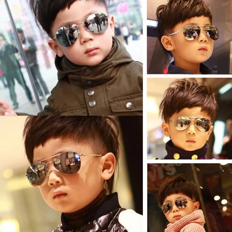 Nouvelles lunettes de soleil vintage nouvelle mode bébé enfants garçon fille pilote lunettes de sole