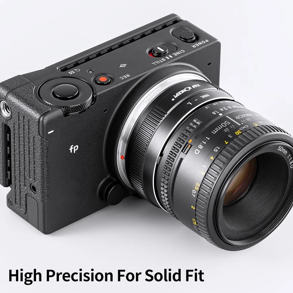 Adaptateur d'objectif d'appareil photo K&F CONCEPT Nik-L pour objectif Nikon F AI vers boîtier d'app