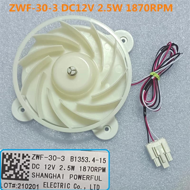 Original nouveau pour moteur de réfrigérateur ZWF-30-3 DC12v ventilateur de réfrigération pour Samsu
