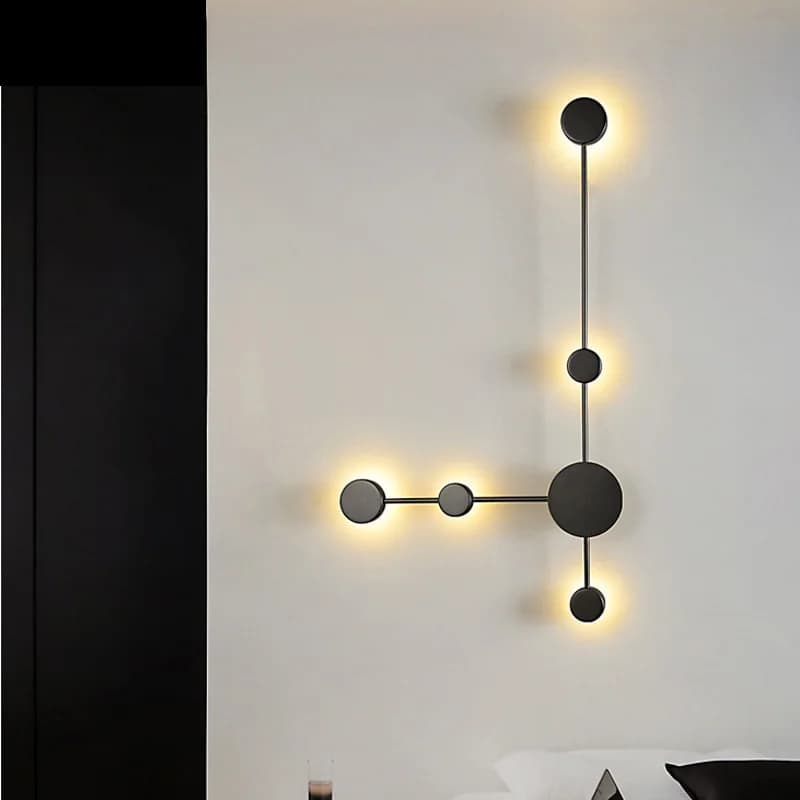 Applique Murale LED au Design Moderne et Créatif, Luminaire Décoratif d'Nik, Idéal pour un Salon, un