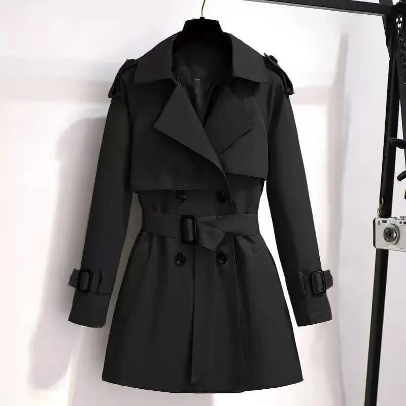 Tralike-Manteau mi-long pour femme, style britannique, amincissant, parka épaissie en coton rembourr