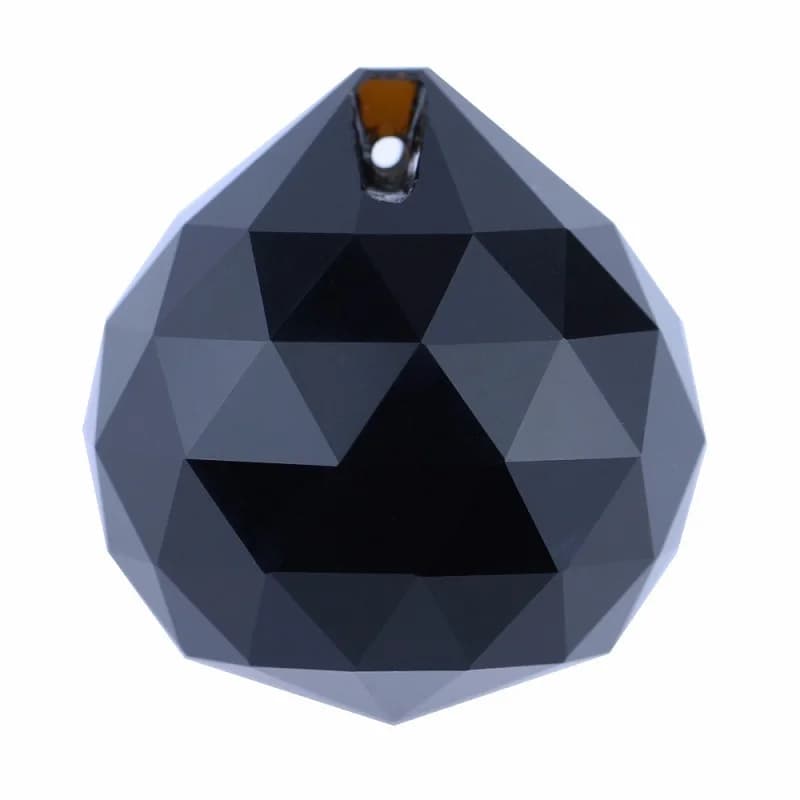 Boule de lustre en cristal K9 rouge/rose/noir/ambre, 15/20/30/40mm, pour suspendre des pendentifs de