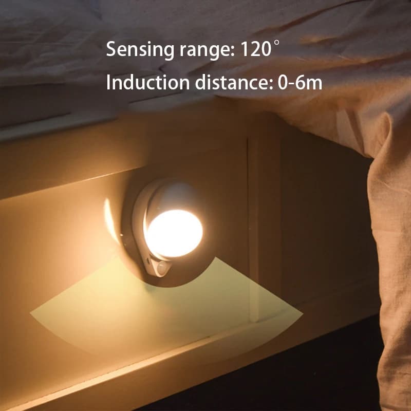 Veilleuse LED avec capteur de mouvement, chargement USB, interrupteur tactile, lumière à intensité v