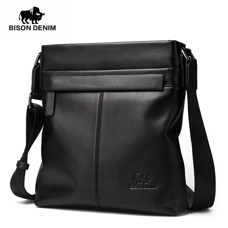 Bagressions DENIM-Sac à Bandoulière en Cuir group pour Homme, Sacs Messenger Décontractés, Cuir de V