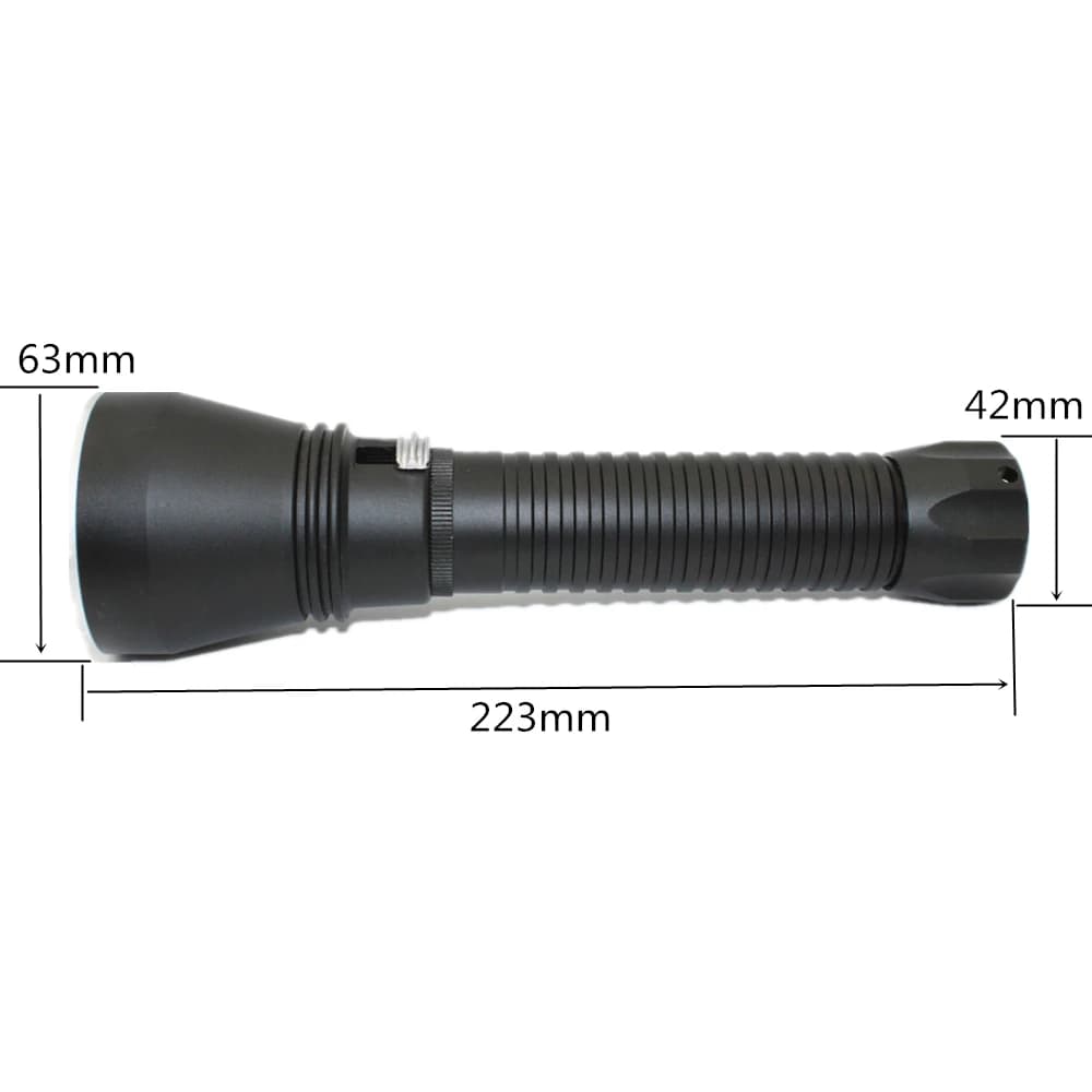 Lampe de poche sous-marine professionnelle à LED, chasse sous-marine, chasse sous-marine, chasse sou