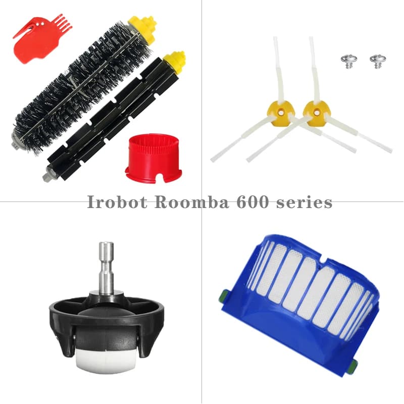 Remplacement pour aspirateur iRobot Roomba 610 620 625 630 650 660, filtre Hepa, brosse principale, 