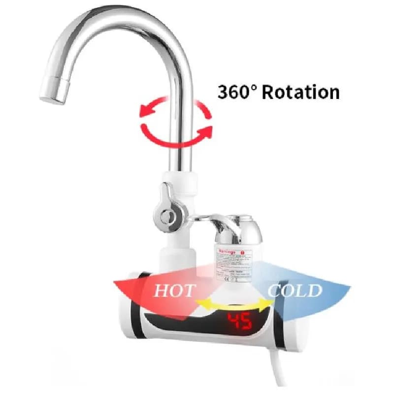 Chauffe-eau sans réservoir avec douche chauffe-eau électrique instantané 220V affichage numérique ro