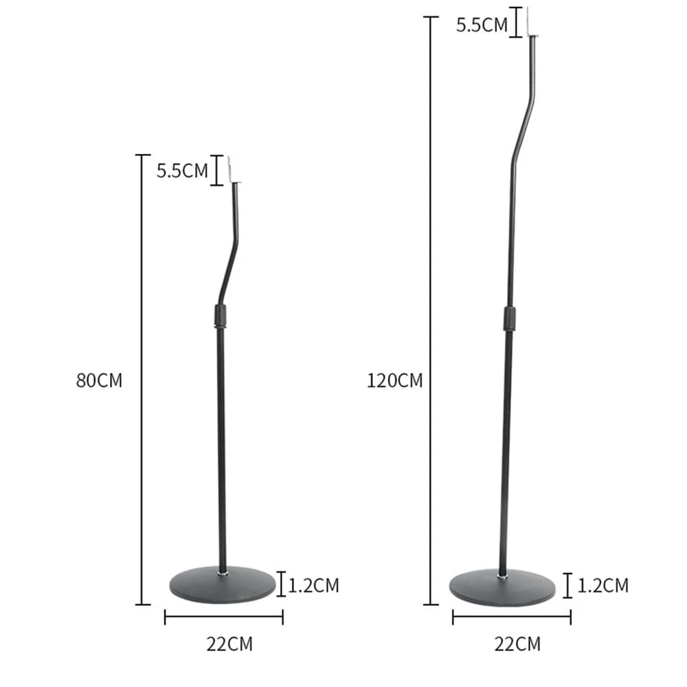 1 paire de supports de haut-parleurs Surround réglables 80-120MM, support de sol universel pour haut