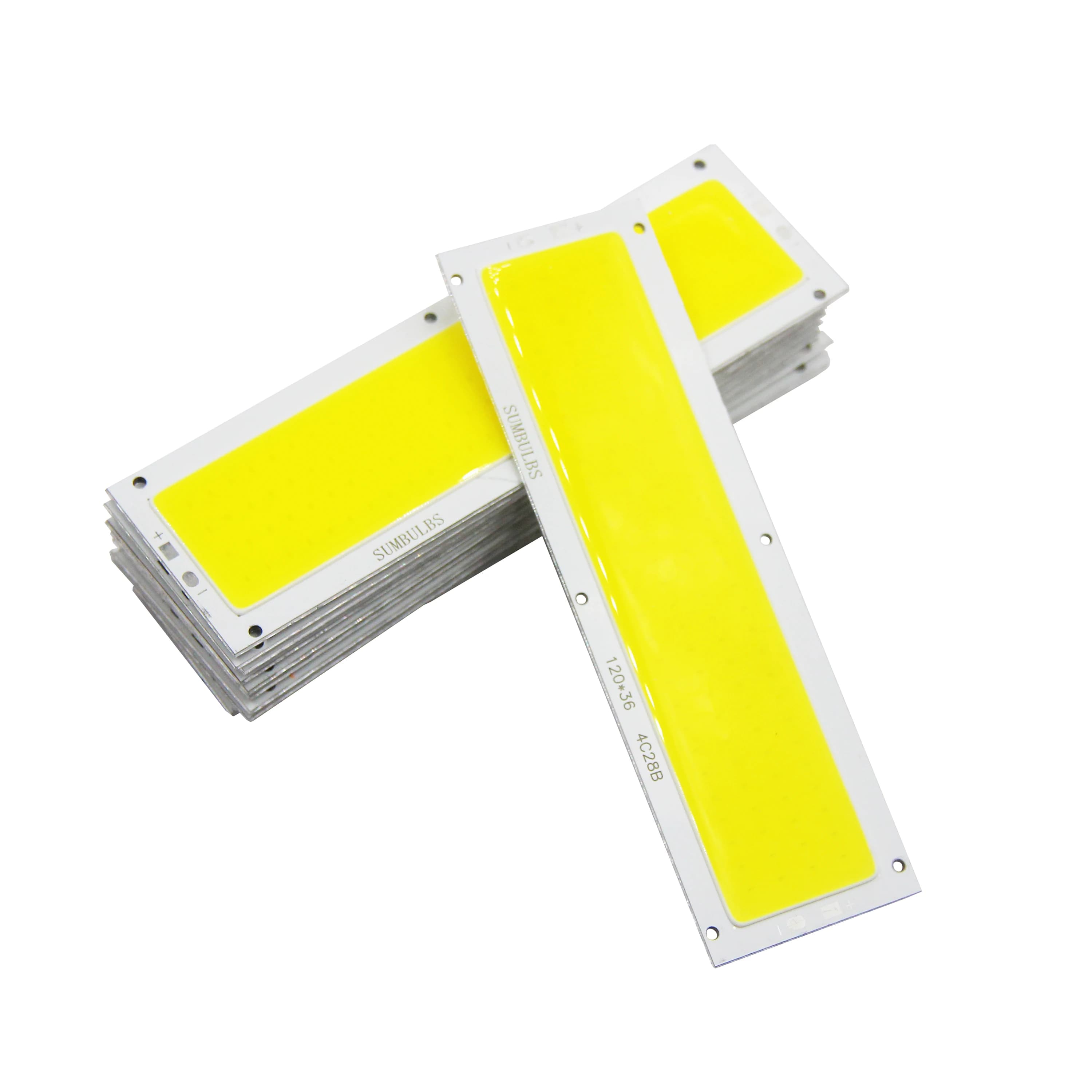 SUMBULBS 16W 1600LM COB LED bande 120x36mm DC 12V entrée bricolage pour voiture lumières lampes de t