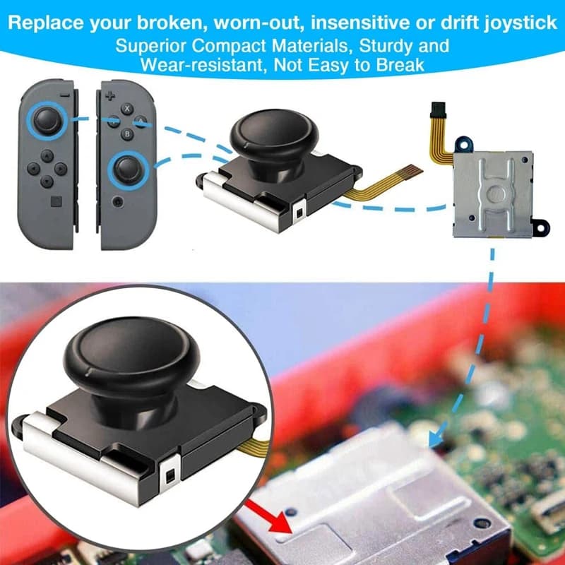 Kit de remplacement de Joystick Joycon 25 en 1, pour Nintendo Switch Ns, contrôleur gauche droite, p