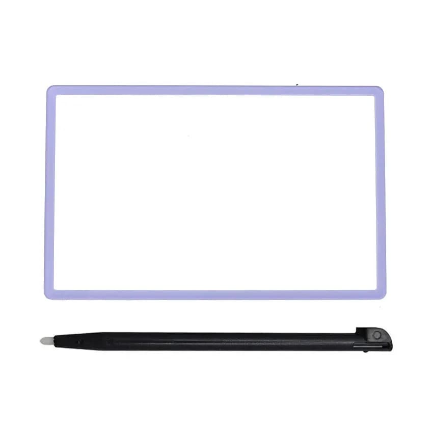 JCD – couvercle en plastique pour écran LCD supérieur et stylet tactile pour nintendo 2DS, pièce de 