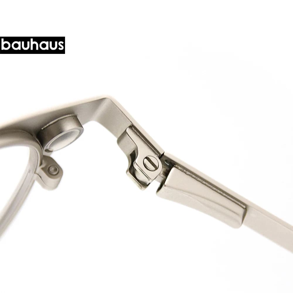 X106 bauhaus lunettes à monture magnétique en métal pour homme ou femme