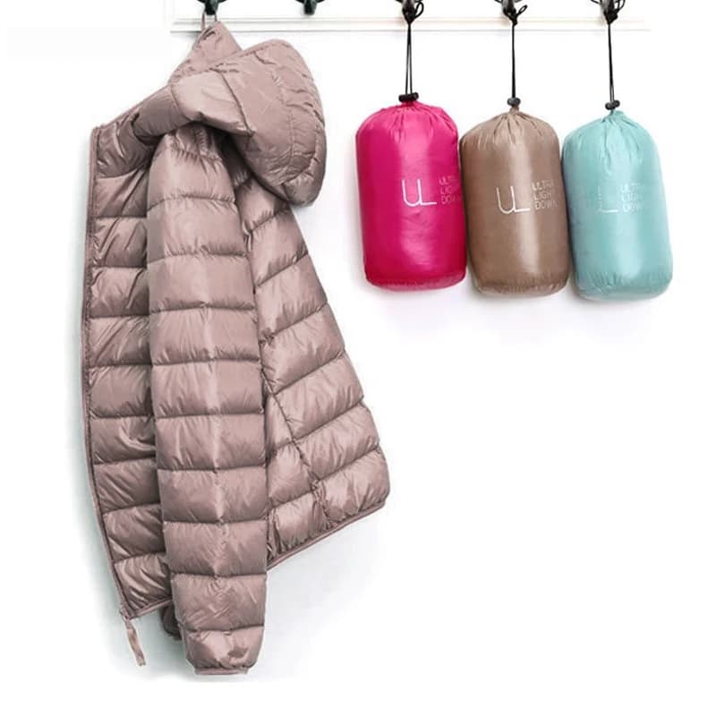 Doudoune en Duvet de Canard Blanc Ultra observateur pour Femme, Manteau Chaud, Parka à Capuche, Gran