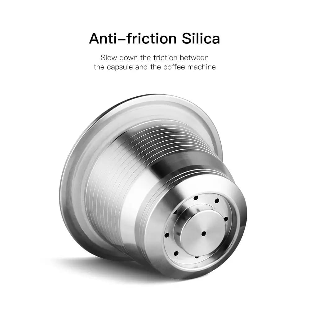 RECAFIMIL Capsule de café réutilisable en acier inoxydable dosettes de café rechargeables en métal p