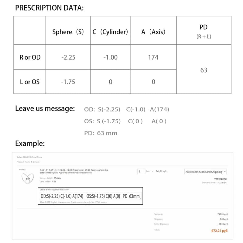 1.56 Index photochromique Anti rayon de lumière bleue Prescription CR-39 résine asphérique lunettes 