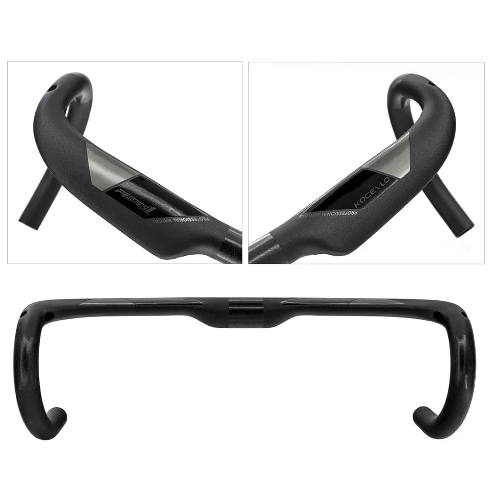 KOCEVLO – guidon de vélo en fibre de carbone, réduit la résistance, barre pliée, renforce les pièces
