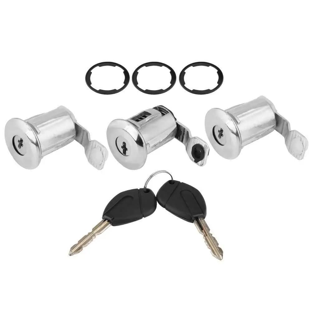 Jeu de cylindres de serrure de porte à baril 9170G3 252522, avec 2 clés, pour Peugeot et citroën Par