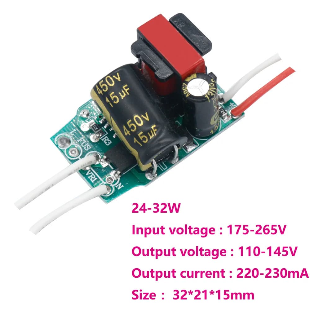 Alimentation LED, Pilote non isolé, TransDispositifs d'éclairage, 3-7W, 7-9W, 9-12W, 12-18W, 18-24W,