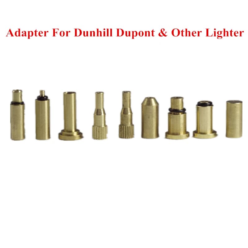Adaptateur de recharge de gaz en laiton et cuivre 9 en 1, pour Dunhill Dupont et autres briquets, br