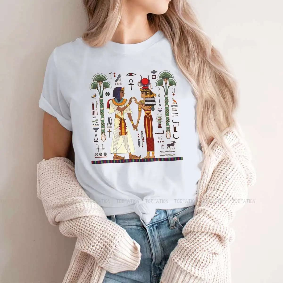 Hiéroglyphe symbolancien Culture chanter Symbo vêtements féminins égyptien ancien egypte T-shirt Got