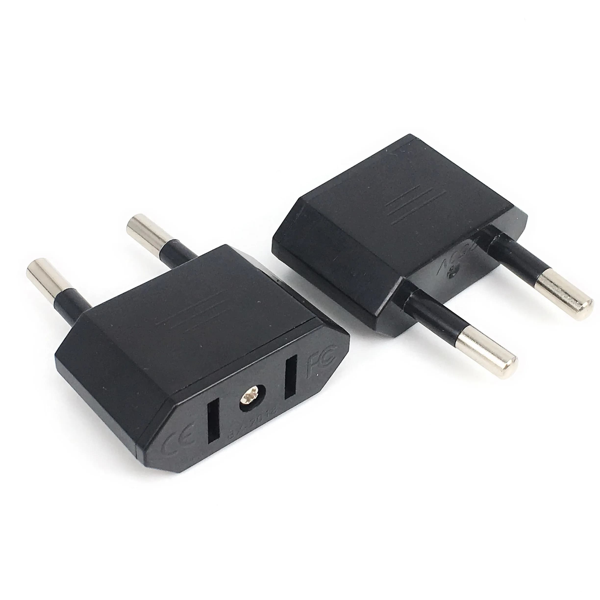 Adaptateur d'alimentation de voyage américain chine vers ue Euro Europe, 2 broches, adaptateur de pr