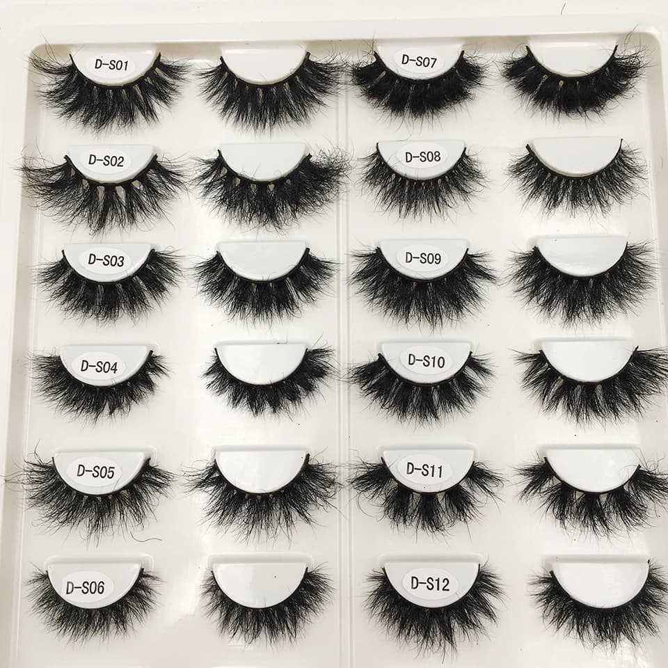 RED SIREN – faux-cils en vison véritable, doux et naturels, pour maquillage, vente en gros, 10-50 pa