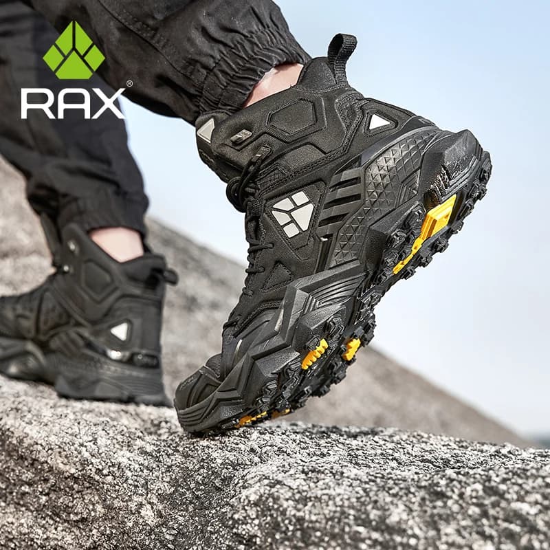 Rax-Chaussures de Randonnée Imperméables pour Homme, Bottes d'Escalade en Plein Air, de Camping, de 