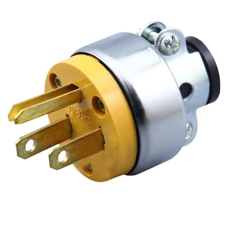 1 pièce Connecteur américain L5-15P L5-15R 15A, prise mâle/femelle tripolaire câblée, anti-déconnexi