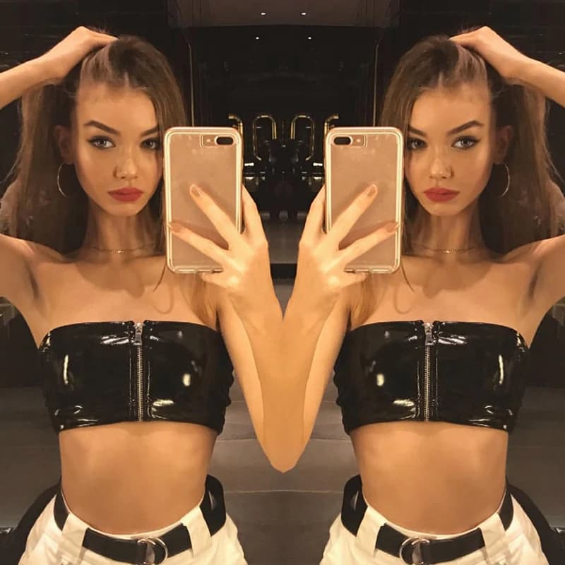 Nouveau fermeture éclair en cuir bustiers Sexy femmes sans bretelles Boob bustiers soutien-gorge été