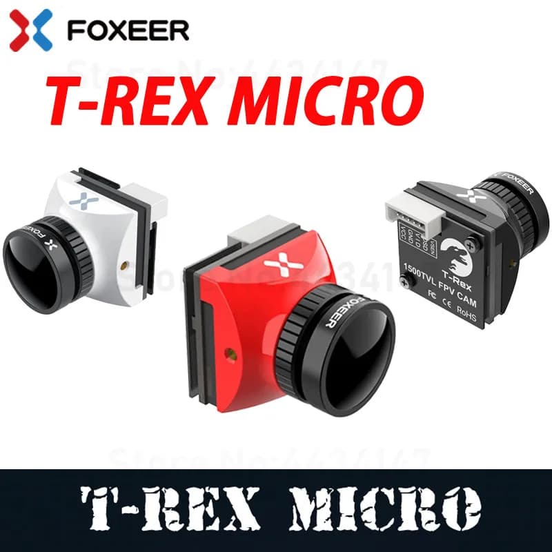 Foxeer T-REX Micro 1500TVL caméra Super WDR 4:3 16:9 PAL/NTSC commutable caméra FPV sur temps comple