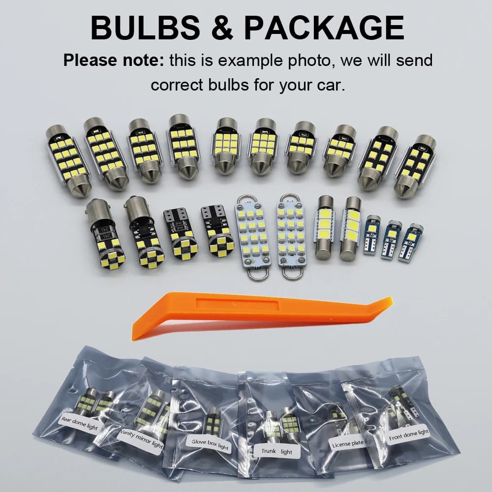 Kit d'ampoules intérieures LED Canbus, 11 pièces, pour Toyota CHR C-HR 2016 2017 2018 2019 2020 2021
