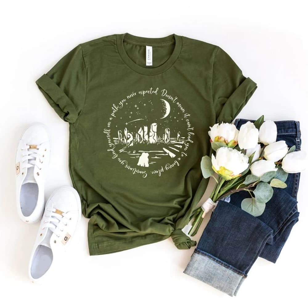 T-shirt humoristique Outlander, avec citation de WPanama lust, "You find ABLE self on A Path You Nev