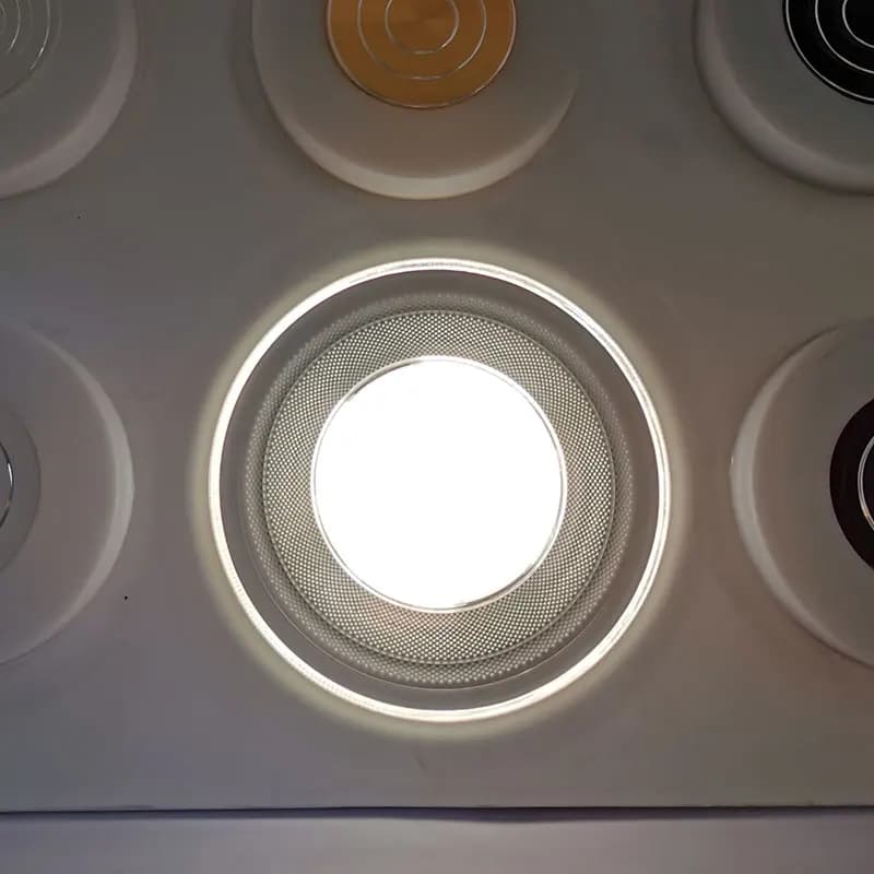 LED Downlight 9W 7W 5W 3W Guide de lumière plafonniers encastrés forme ronde panneau acrylique intér