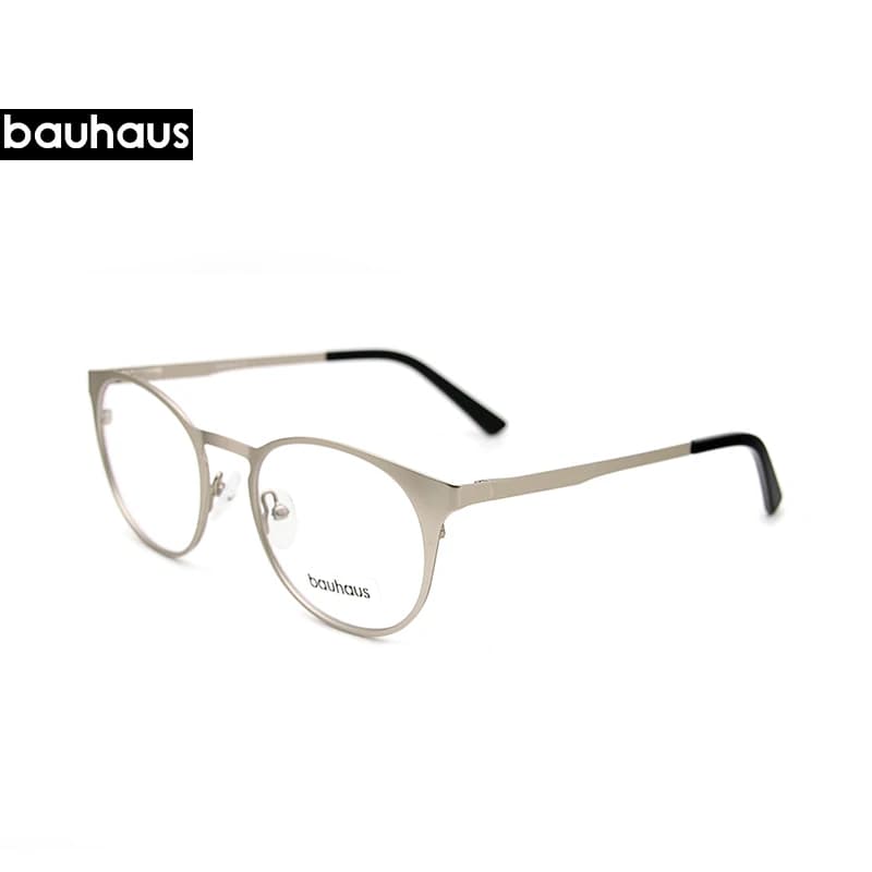 X106 bauhaus lunettes à monture magnétique en métal pour homme ou femme