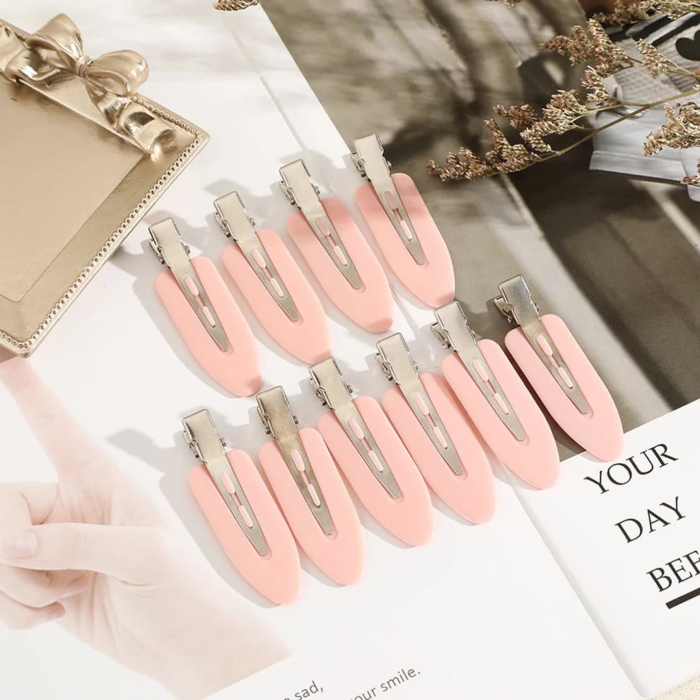 Molans 10 pièces/ensemble pinces à cheveux sans couture sans courbure frange latérale Barrette maqui