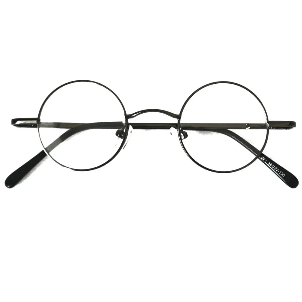 Vintage petit rond 43mm charnières à ressort John Lennon montures de lunettes en métal jante complèt