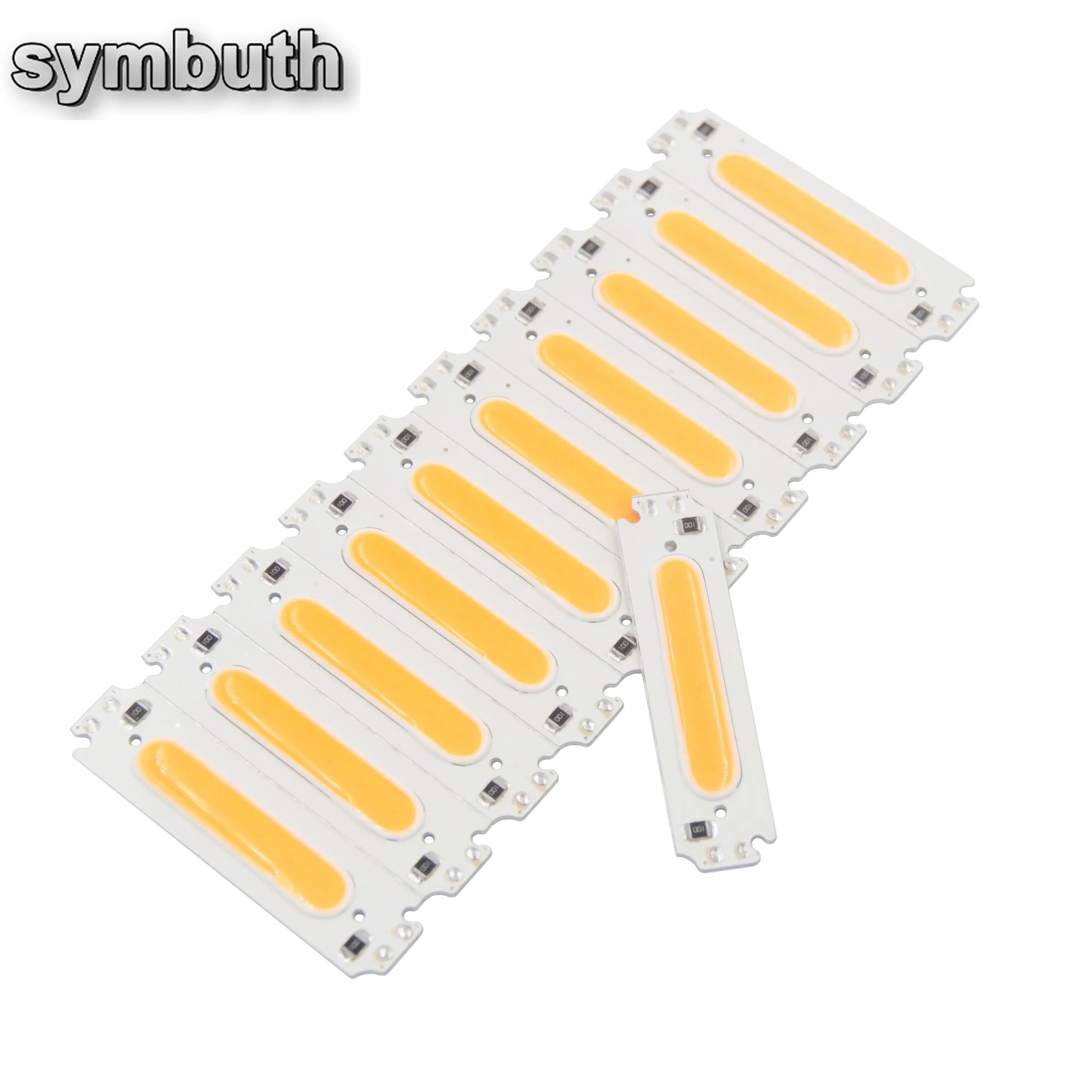 DC 12V 60x15mm COB barre LED 2W bande d'éclairage Diode rouge bleu rose vert jaune blanc couleur pou