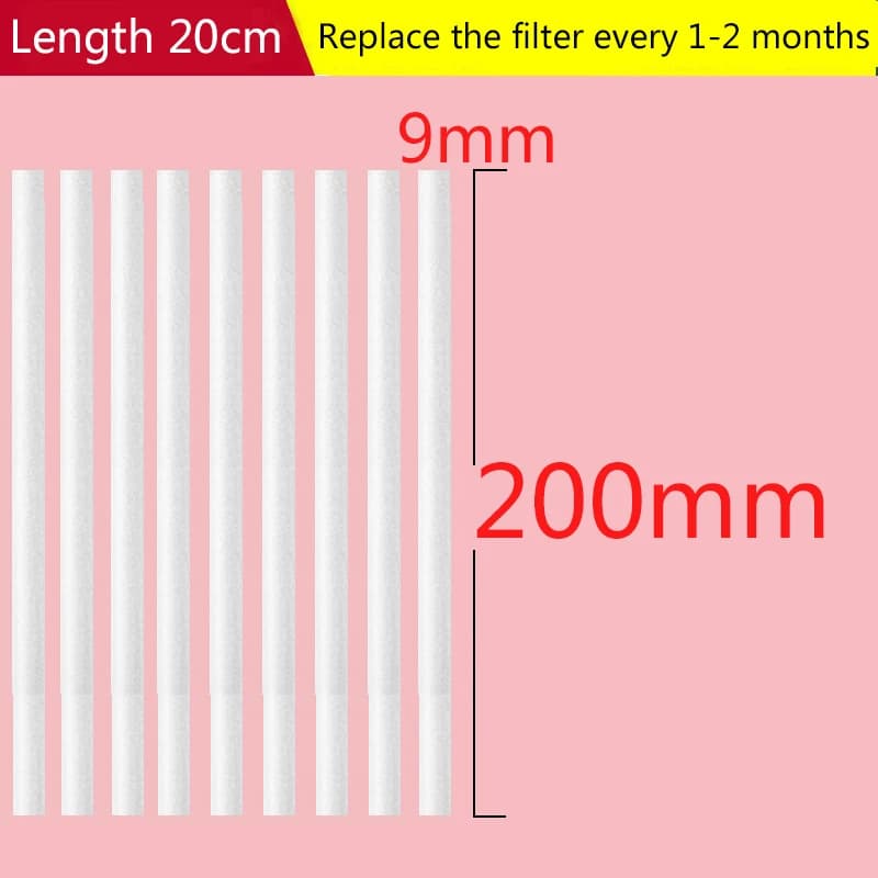 8x200mm/9x200mm/10x200mm convient pour 1L/2L/3000ml grand humidificateur filtre aromatique atomiseur