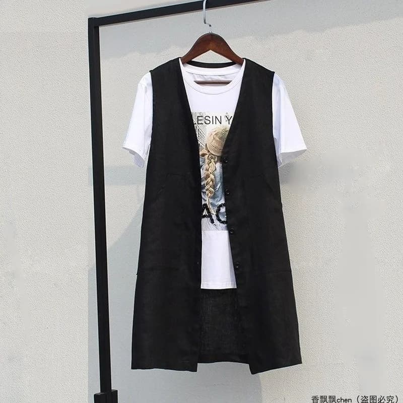 Gilets monochromes à col en V à boutonnage simple pour femmes, gilets décontractés pour femmes, vête