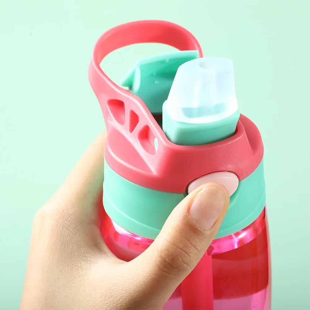 Bouteille d'eau portable avec paille pour enfants, tasse de fitness pour filles, voyage, HI Gym Spor