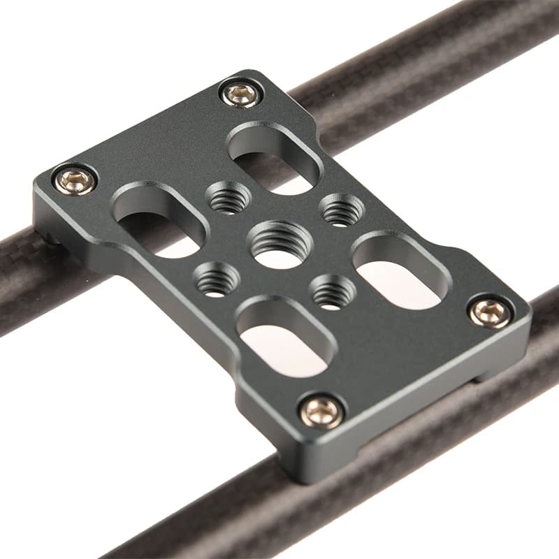 VLOGMAGIC Rail de glissière vidéo de table en fibre de carbone de 16 pouces pour caméras de smartpho