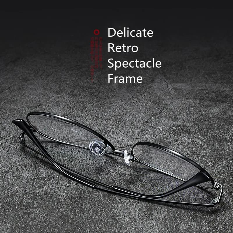 Monture de lunettes super légère en titane pur pour hommes, lunettes de pilote, lunettes décoratives